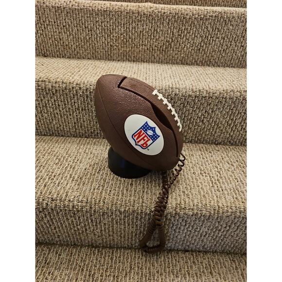 Vintage 90s Denver Broncos NFL Football Shaped Push Button Telephone Untested - Picture 5 of 10